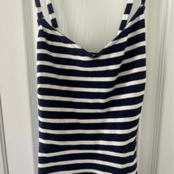Blue & White Striped Summer Dress - Picture 2 of 6
